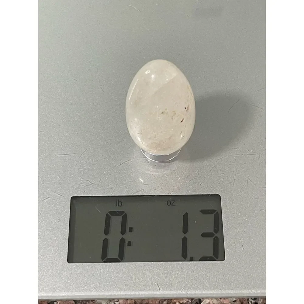 Natural Polished Clear Quartz Egg - Picture 5 of 5